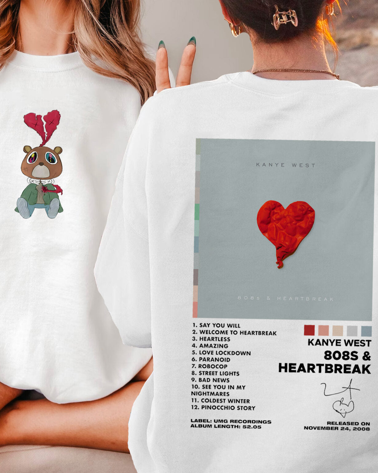 Kanye Heartbreak 2 sides – Shirt
